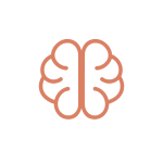 Illustration d’un cerveau stylisé, représentant la charge mentale liée au tri après un décès